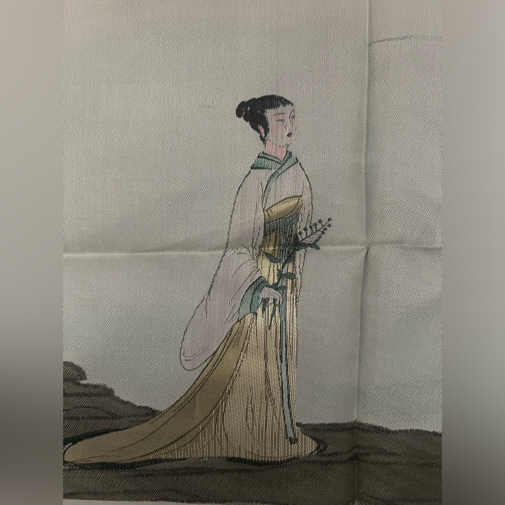 Japanese silk art piece - Picture 2 of 7